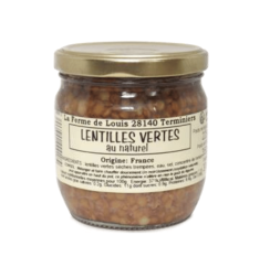 Lentilles vertes au naturel...