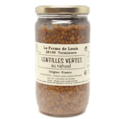 Lentilles vertes au naturel...