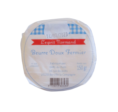 Beurre doux fermier...